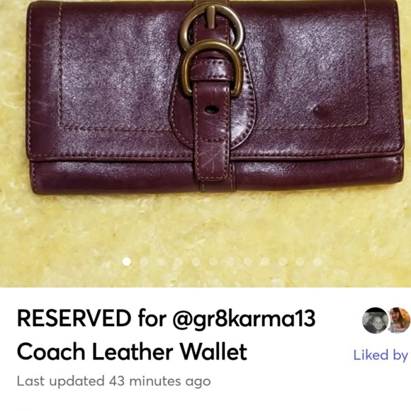 Coach leather wallet - Picture 15 of 15